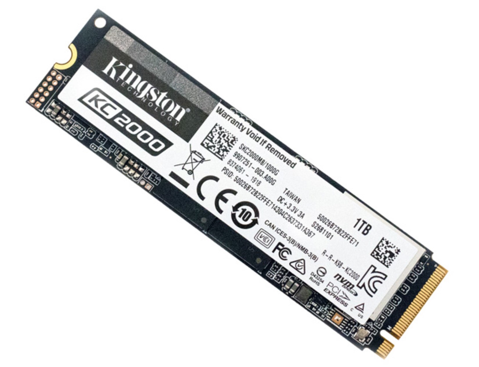 SSD Kingston SKC2000 250GB NVMe M.2 2280 PCIe Gen 3 x 4
