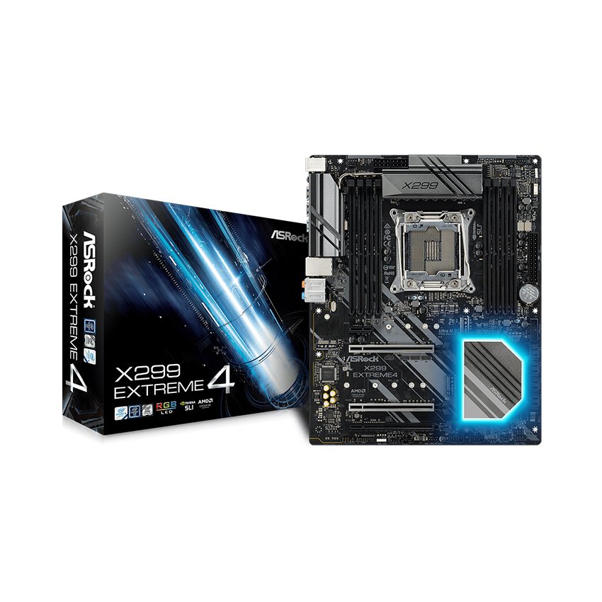 Mainboard ASROCK X299 EXTREME4 (Intel X299, Socket 2066, ATX, 4 khe RAM DDR4)