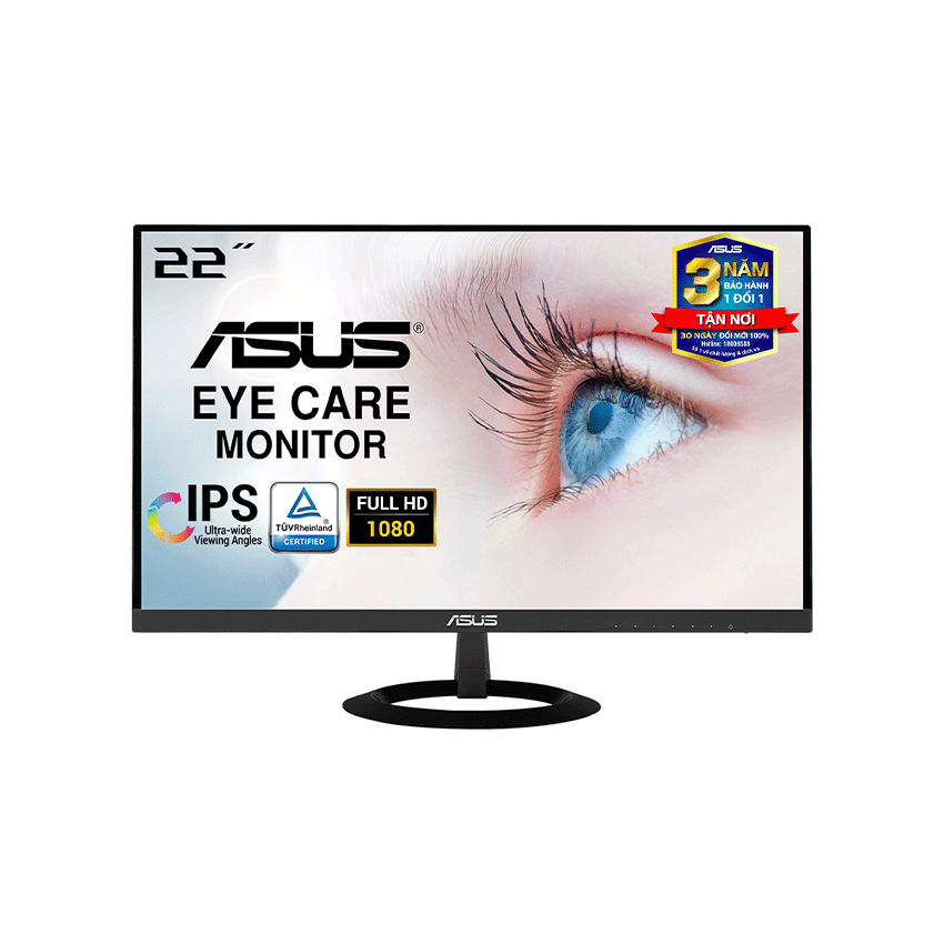 Màn hình Asus VZ229HE (21.5 inch/FHD/LED/IPS/HDMI+VGA/250cd/m²/60hz/5ms)
