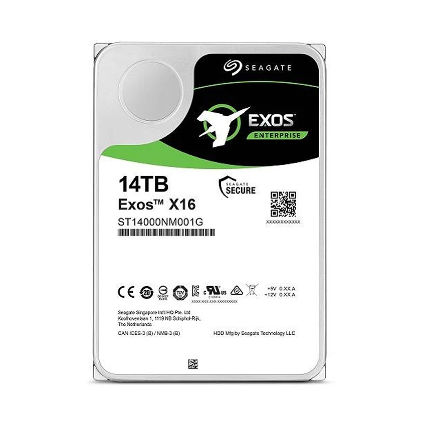 Ổ cứng HDD Seagate Exos 14TB (7.2K RPM SATA 4KN 3.5 inch , 256MB Cache) (ST14000NM001G)