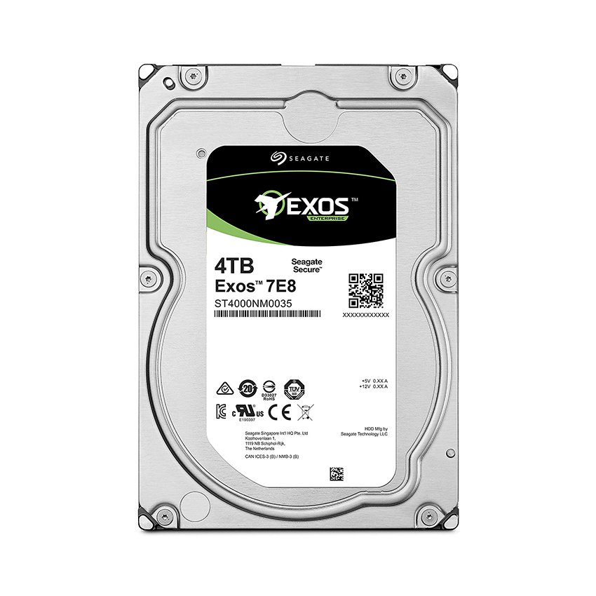 Ổ cứng HDD Seagate Exos 4TB (7.2 RPM SAS 4KN 3.5 inch , 128MB Cache) (ST4000NM0095)