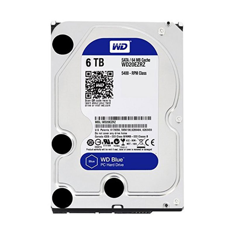 Ổ cứng HDD WD 6TB Blue 3.5 inch, 5400RPM, SATA3, 256MB Cache (WD60EZAZ)