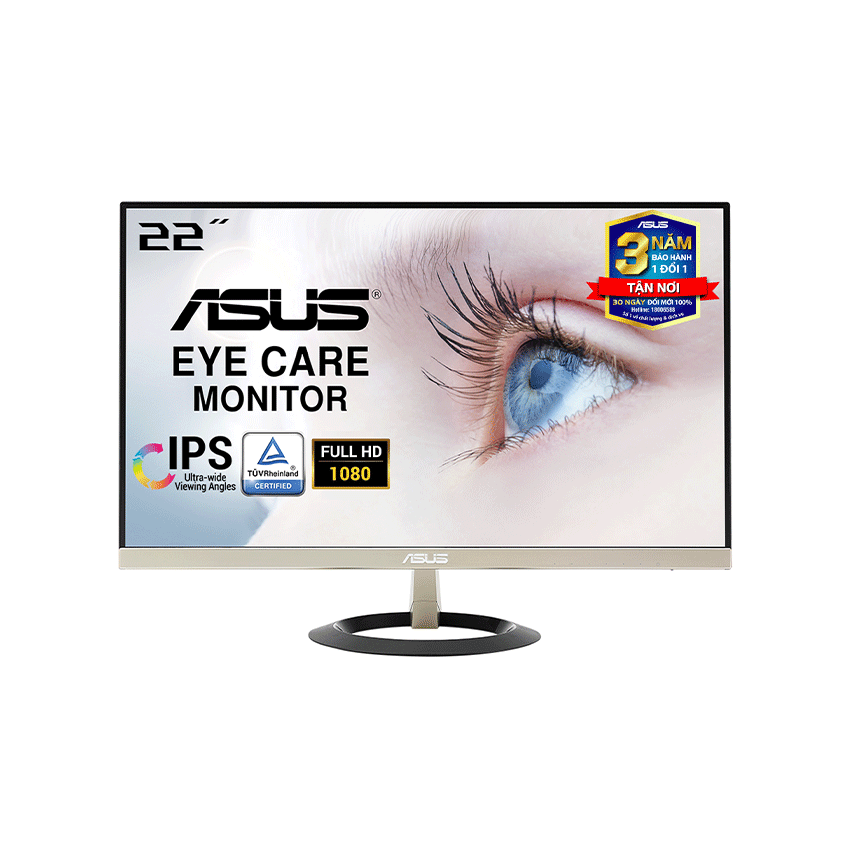 Màn hình Asus VZ229H (21.5inch/FHD/IPS/76Hz/5ms/250nits/HDMI+Dsub+Audio/Loa)